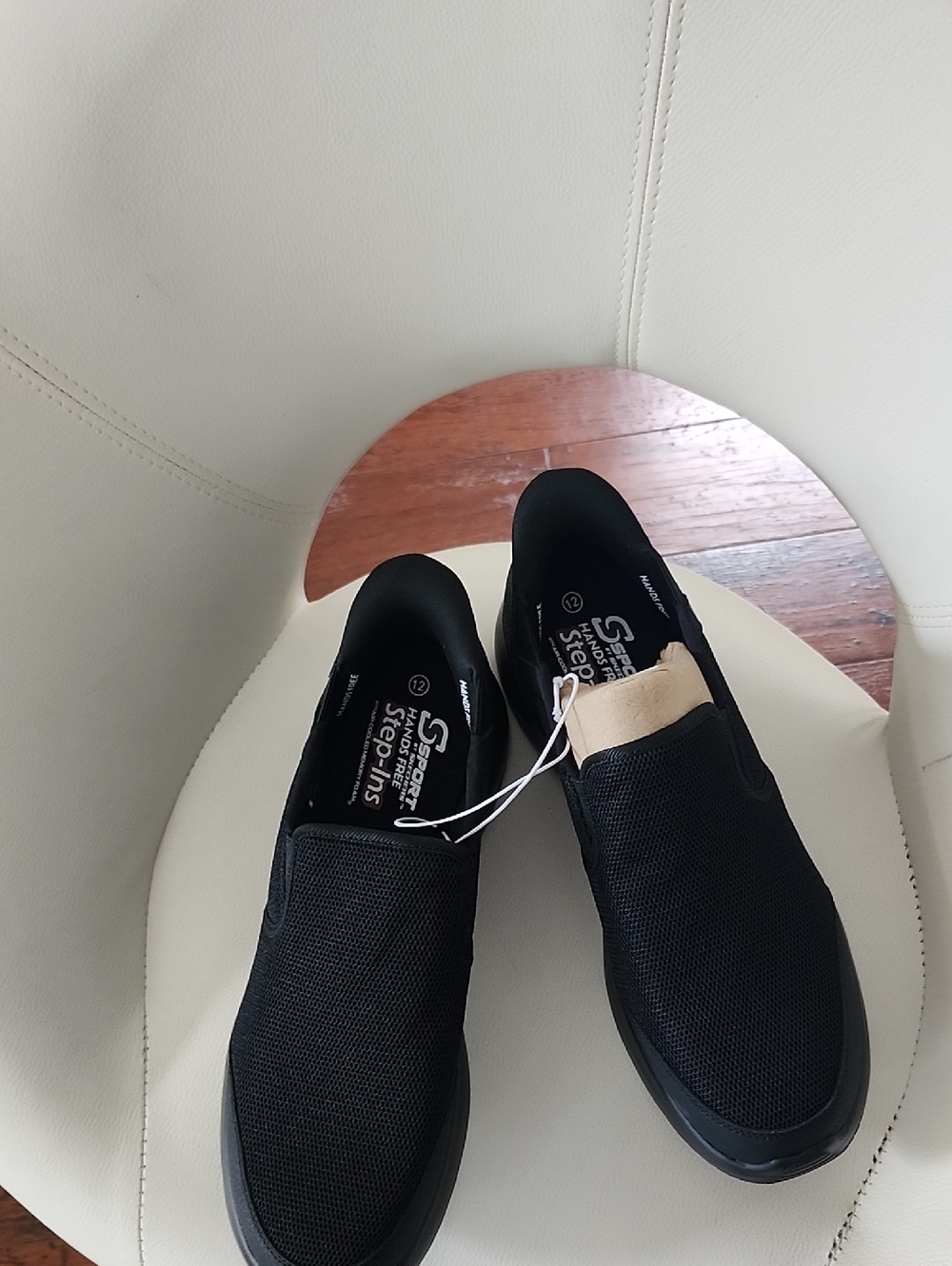 Skechers Black Slip-On Mesh Comfort Loafers